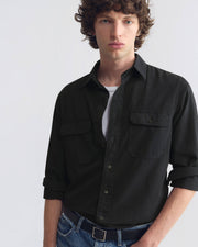 CARMINE UTILITY SHIRT IN CARMINE UTILITY SHIRT