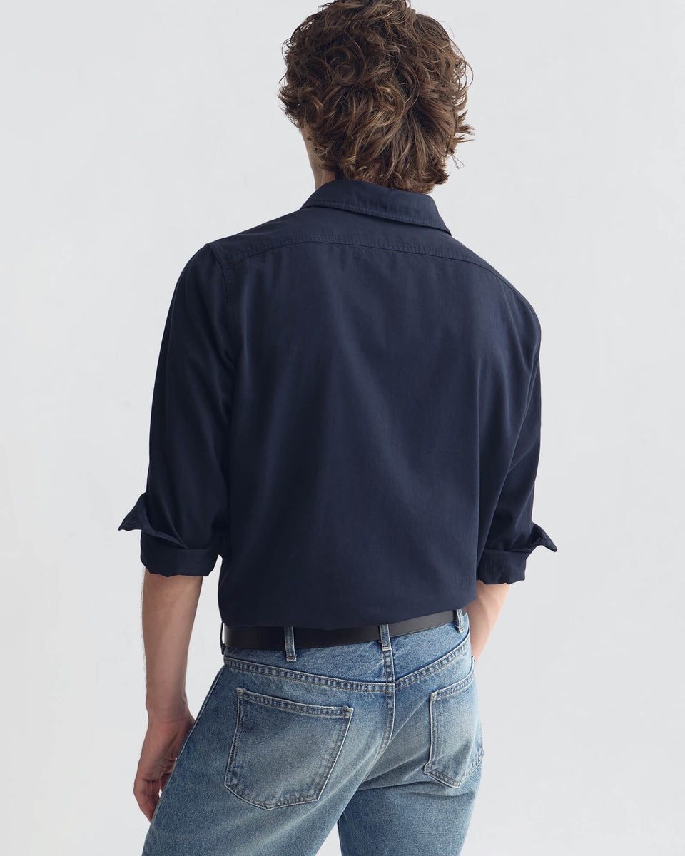 CARMINE UTILITY SHIRT IN JET BLACK