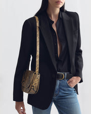FRANCOISE BAG IN TAUPE SNAKESKIN