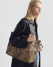 MEDIUM KEITH BAG IN TAUPE SNAKESKIN