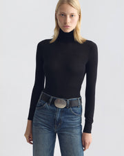 LARKIN WOOL SWEATER IN BLACK