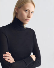 LARKIN WOOL SWEATER IN BLACK