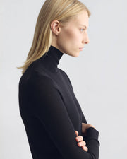 LARKIN WOOL SWEATER IN BLACK