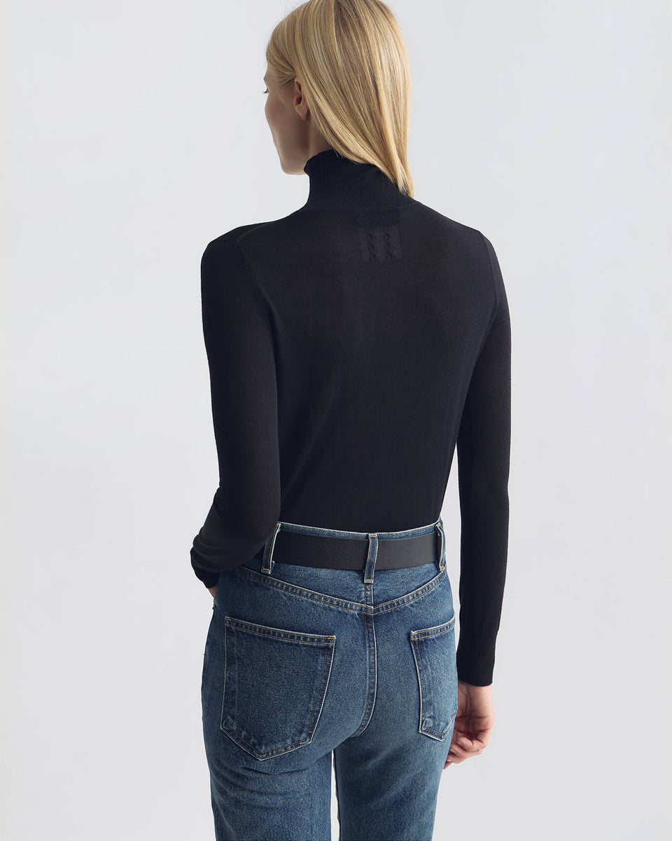 LARKIN WOOL SWEATER IN BLACK