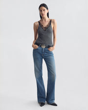 ARONIA SWEATER TANK IN DARK GREY MELANGE