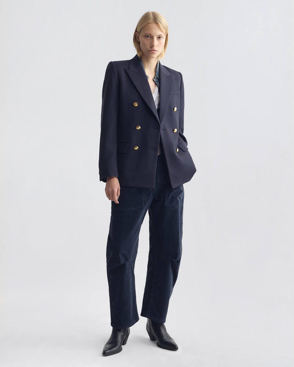 SHON CORDUROY PANT IN SERVICE BLUE