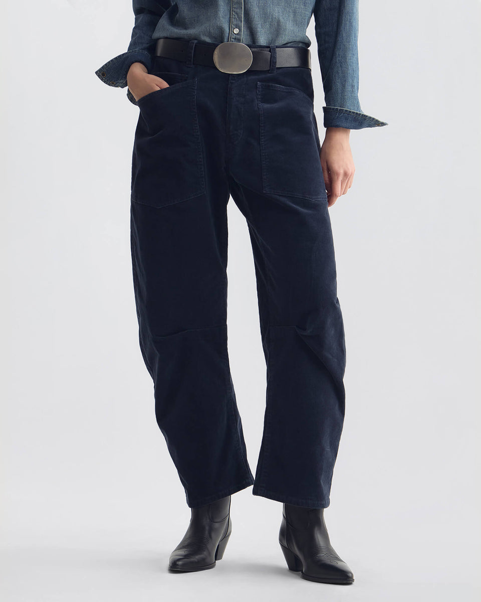 SHON CORDUROY PANT IN SERVICE BLUE