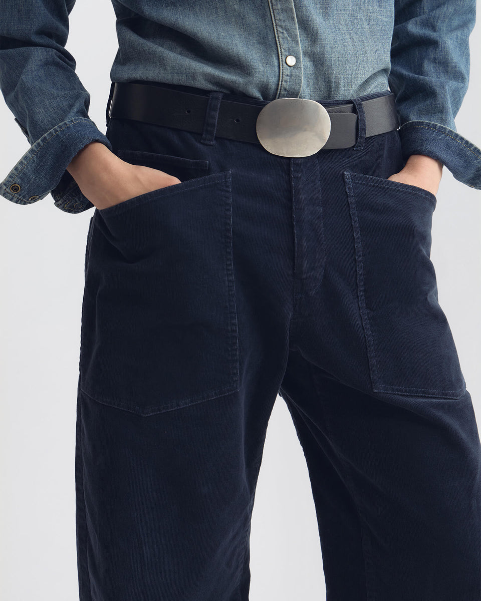 SHON CORDUROY PANT IN SERVICE BLUE