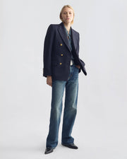 BRUNI DOUBLE BREASTED JACKET IN MIDNIGHT