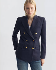 BRUNI DOUBLE BREASTED JACKET IN MIDNIGHT