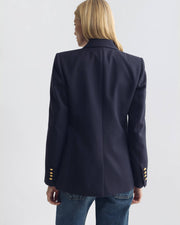 BRUNI DOUBLE BREASTED JACKET IN MIDNIGHT