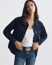 MARIAN DENIM JACKET IN INDIGO RINSE