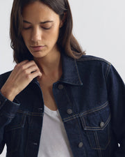 MARIAN DENIM JACKET IN INDIGO RINSE