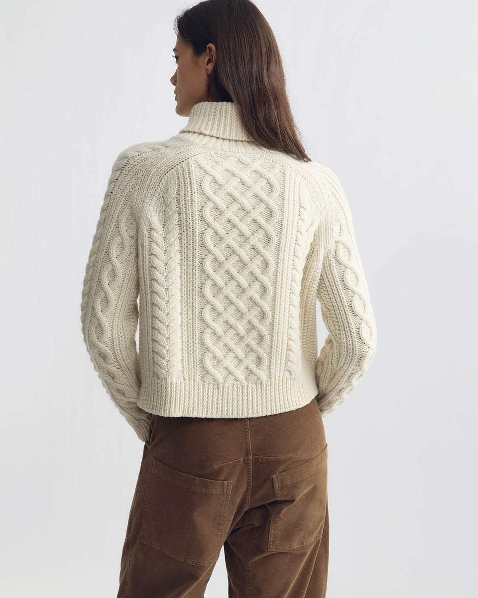 EZREN WOOL SWEATER IN IVORY