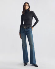 LARKIN WOOL SWEATER IN ONYX HEATHER