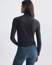 LARKIN WOOL SWEATER IN ONYX HEATHER