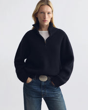 AXEL WOOL SWEATER IN DARK NAVY