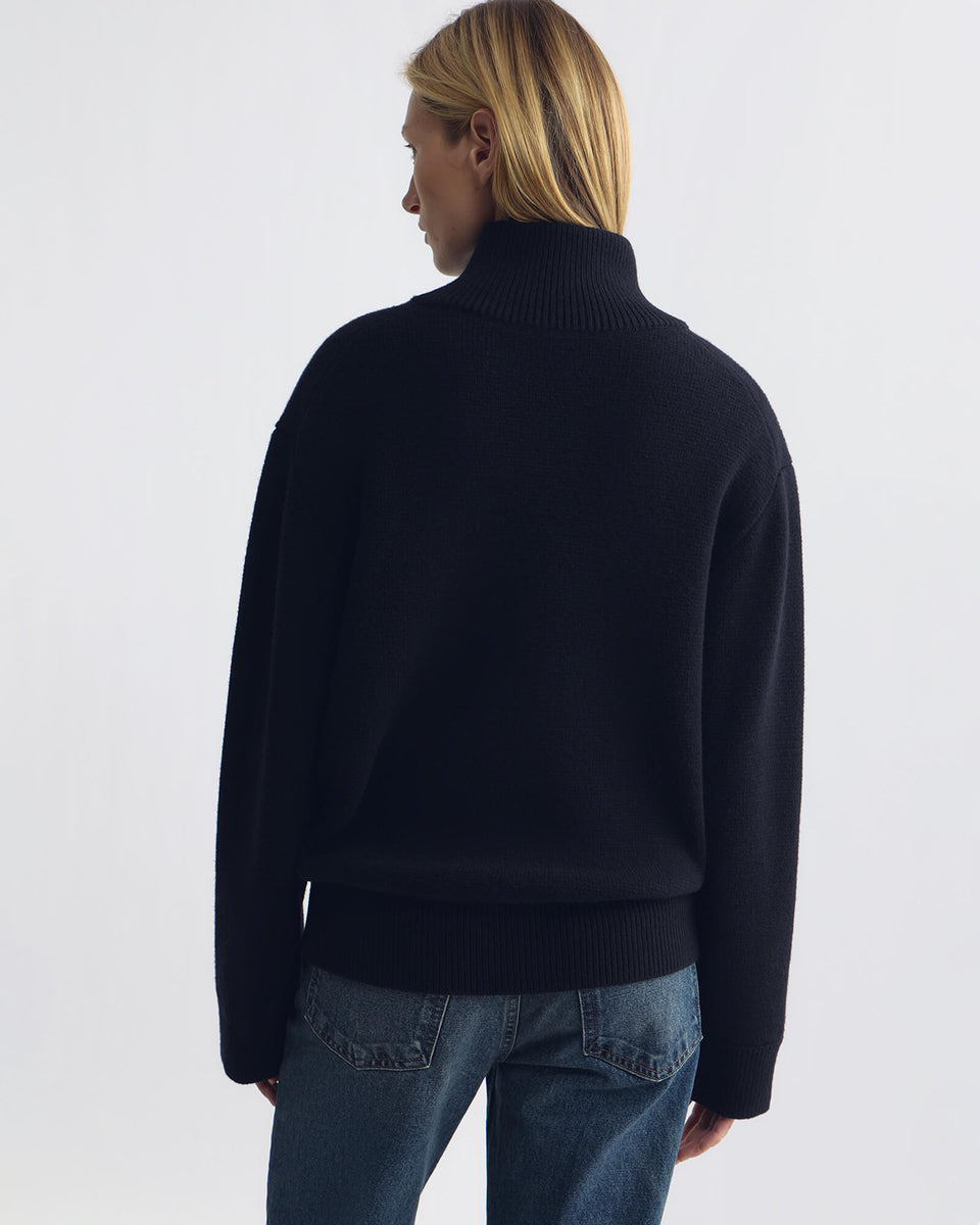 AXEL WOOL SWEATER IN DARK NAVY