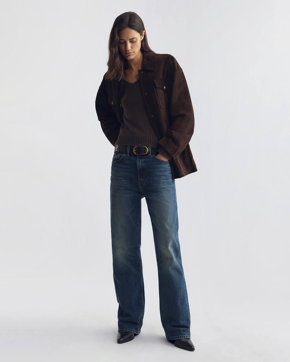 VICKI SWEATER IN WALNUT HEATHER