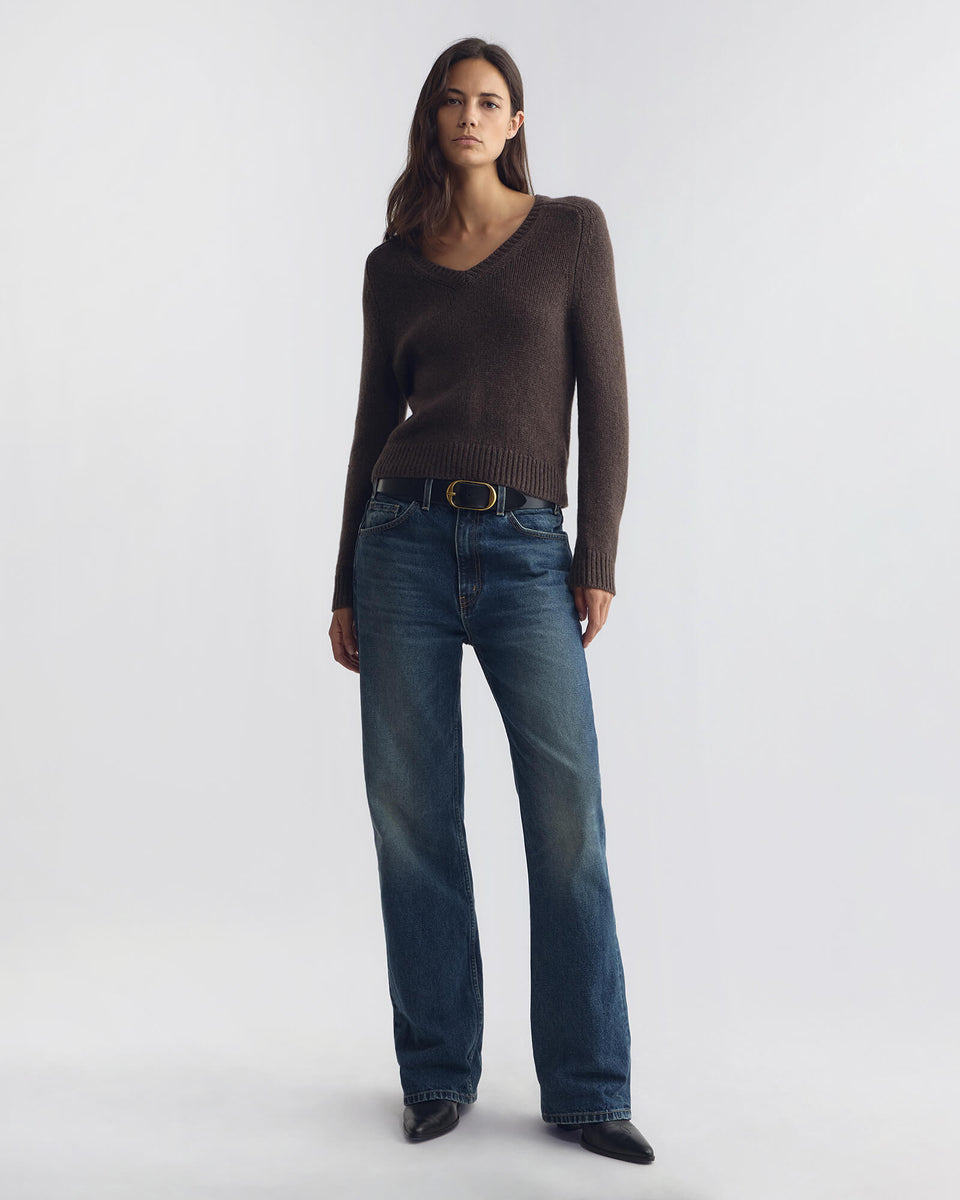 VICKI SWEATER IN WALNUT HEATHER