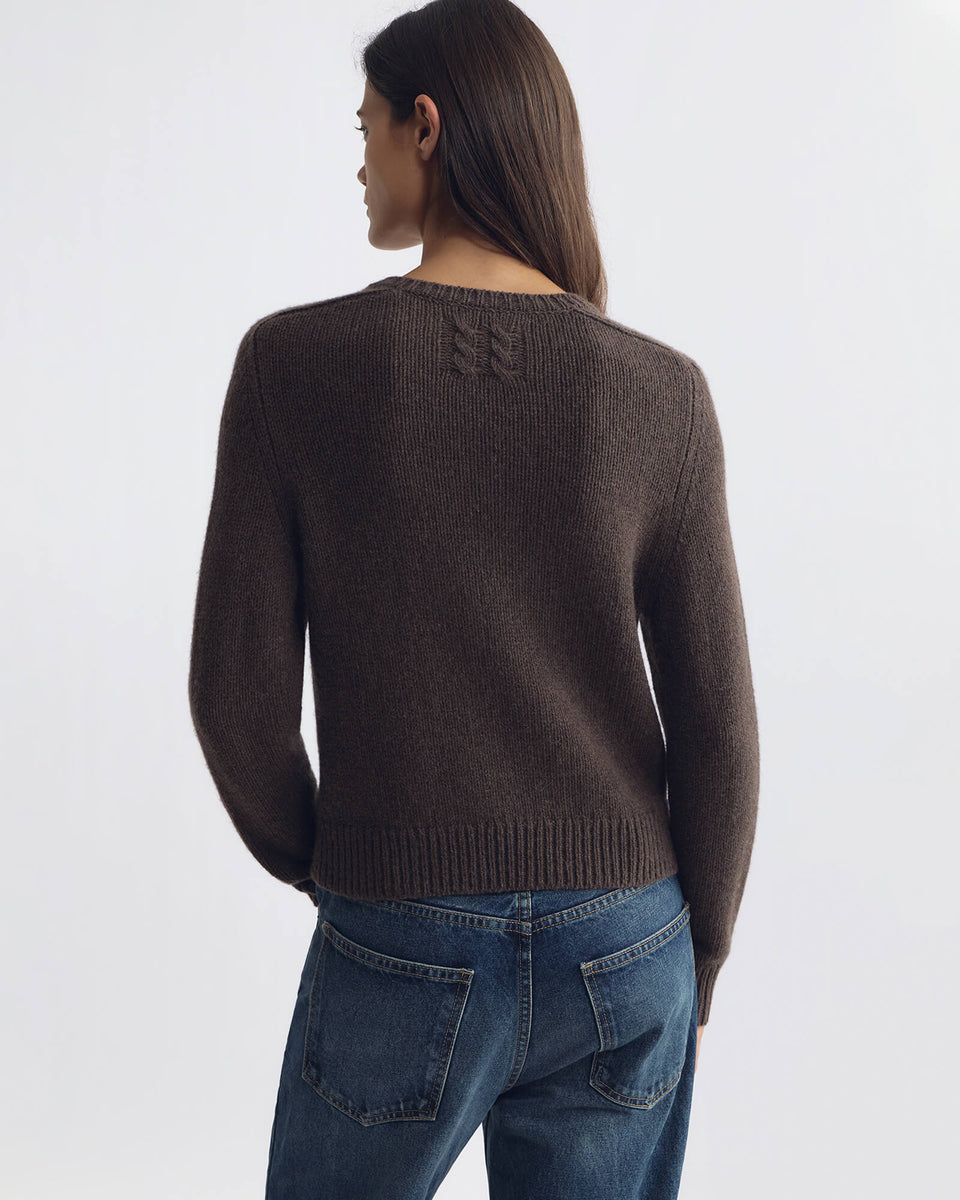 VICKI SWEATER IN WALNUT HEATHER