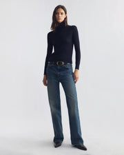 LARKIN WOOL SWEATER IN DARK NAVY