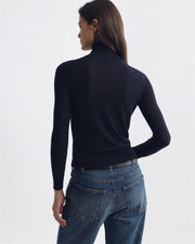 LARKIN WOOL SWEATER IN DARK NAVY
