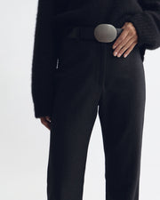 BETHANY WOOL PANT IN DARK CHARCOAL
