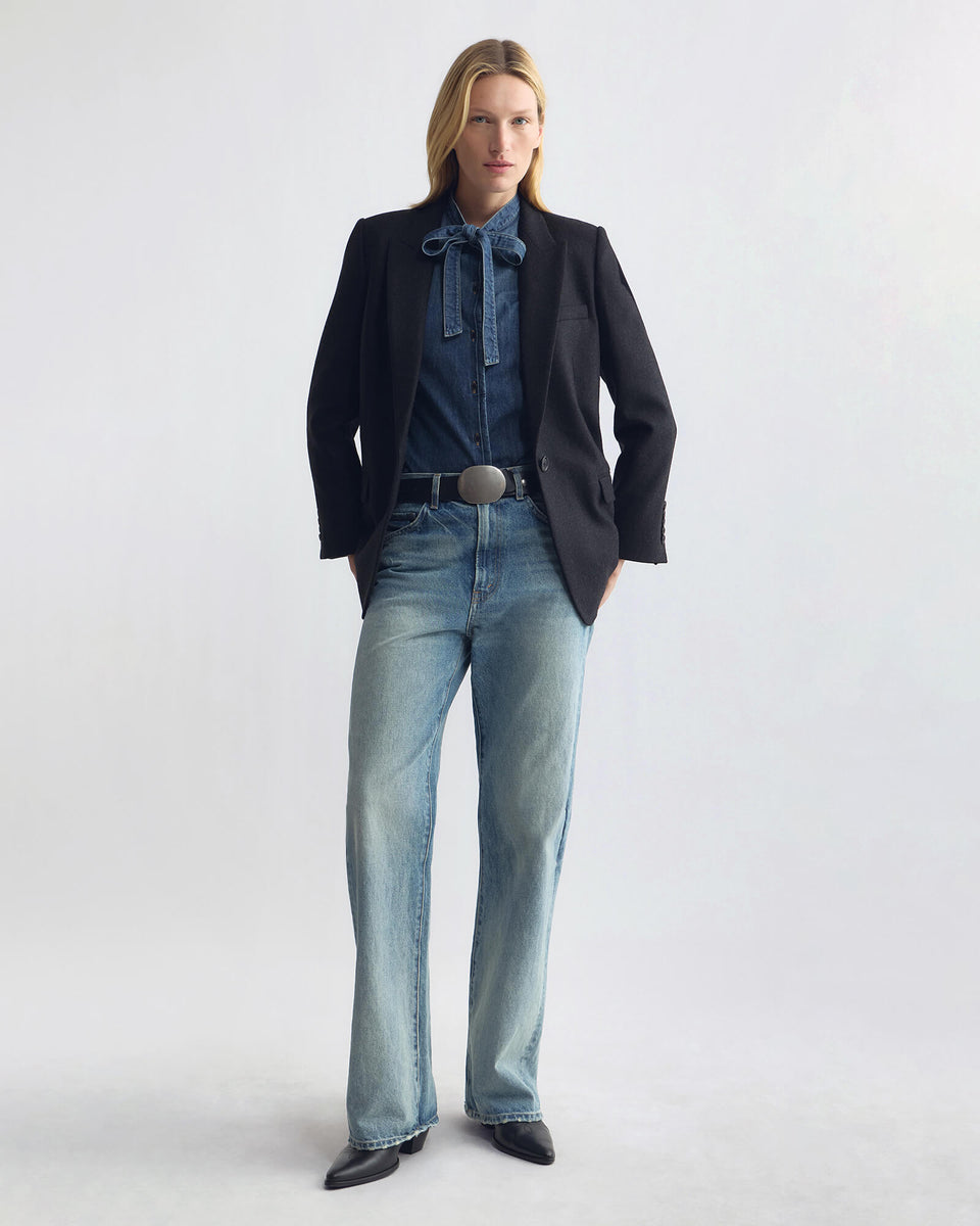 SUZETTE DENIM SHIRT IN CLASSIC WASH