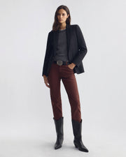 LORIMER COTTON PANT IN CABERNET