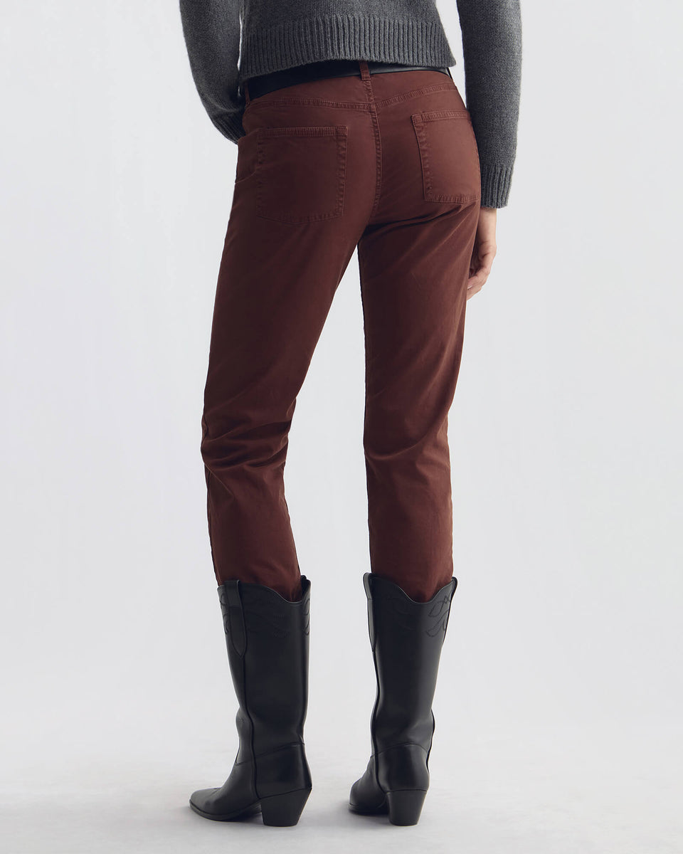 LORIMER COTTON PANT IN CABERNET