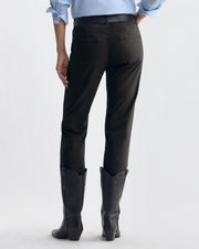 LORIMER COTTON PANT IN JET BLACK