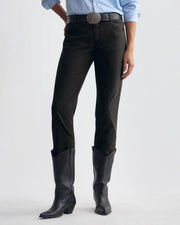 LORIMER COTTON PANT IN JET BLACK