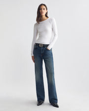 RAITT LONG SLEEVE SHIRT IN WHITE