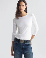 RAITT LONG SLEEVE SHIRT IN WHITE