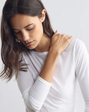 RAITT LONG SLEEVE SHIRT IN WHITE