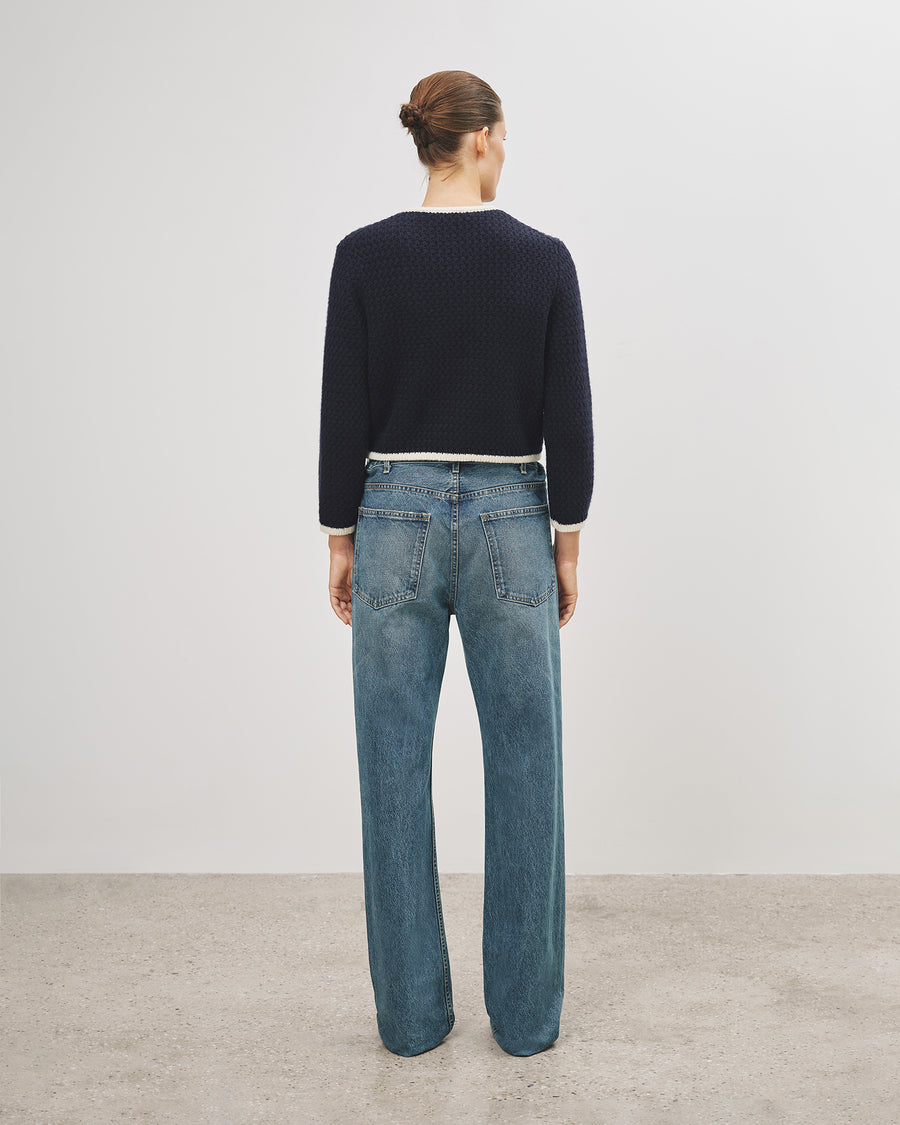 DARK NAVY/IVORY