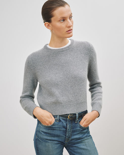 POPPY CASHMERE SWEATER IN POPPY CASHMERE SWEATER