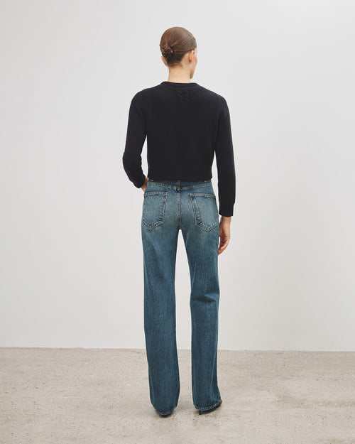 POPPY CASHMERE SWEATER IN POPPY CASHMERE SWEATER