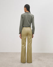 GAIA SILK SHIRT IN ADMIRAL GREEN