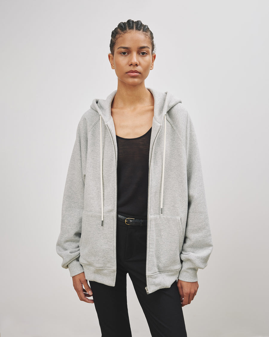 Hooded sweatshirt with contrast zip and logo detail cheap