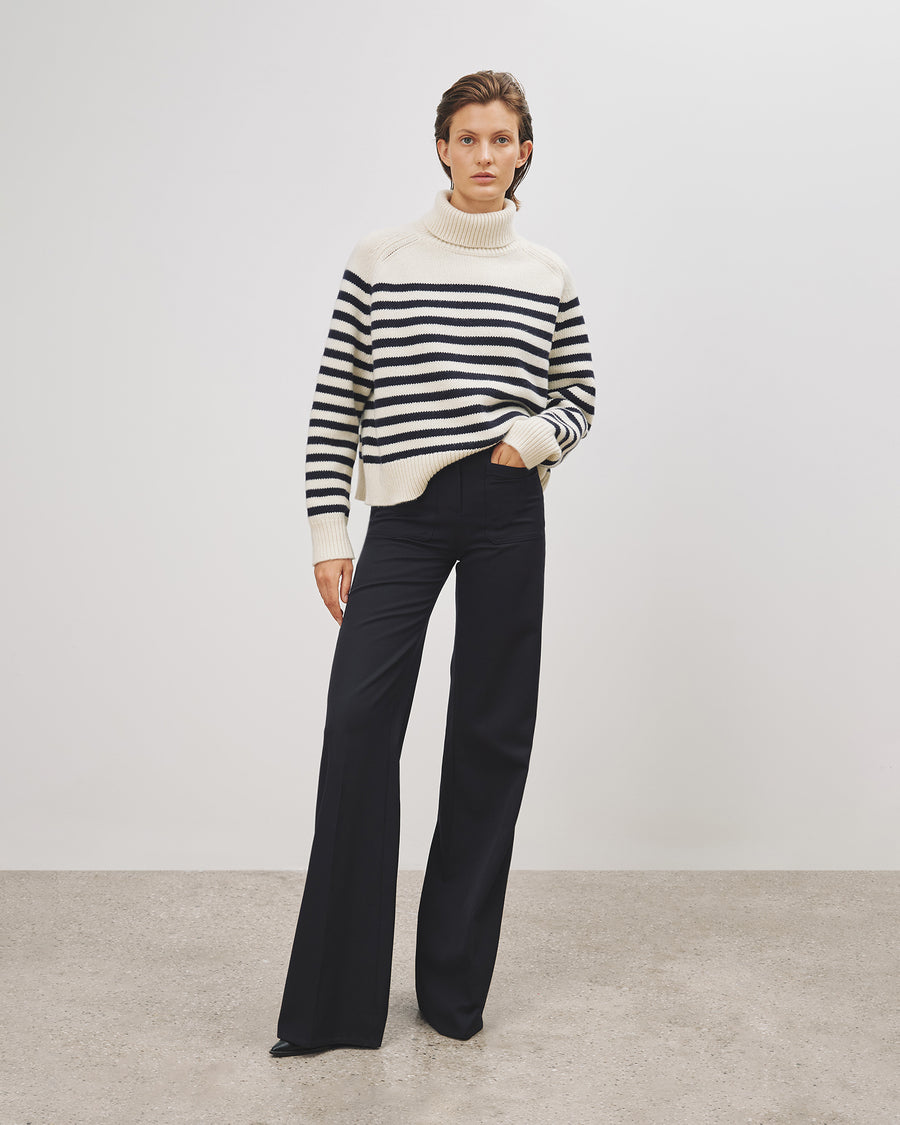 Gideon striped wool and cashmere sweater