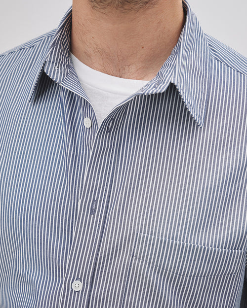 FINN SHIRT IN NAVY/WHITE STRIPE