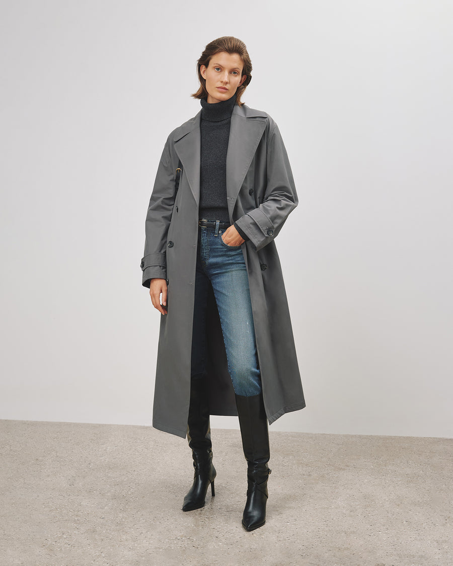 Grey mac coat womens cheap