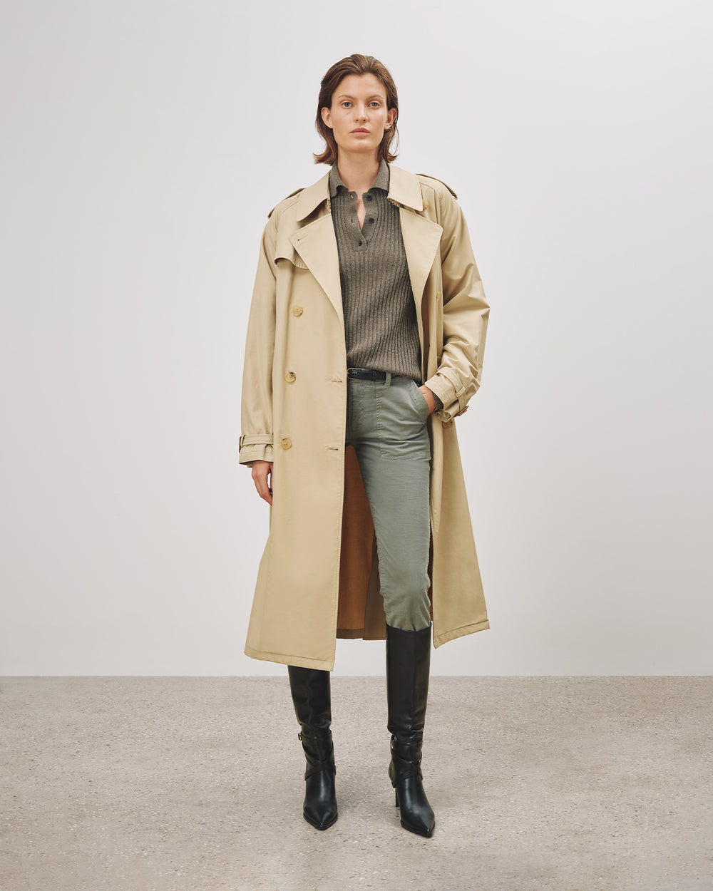 JENNA PANT IN ADMIRAL GREEN