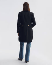 MATTHIEU WOOL JACKET IN BLACK W/ ANTIQUE GOLD EMBROIDERY