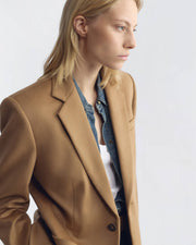 SOLVEIG WOOL BOYFRIEND BLAZER IN CAMEL