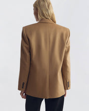 SOLVEIG WOOL BOYFRIEND BLAZER IN CAMEL