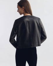 KITRA LEATHER JACKET IN BLACK