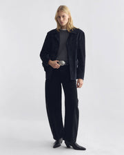 TRIBECA CORDUROY PANT IN JET BLACK